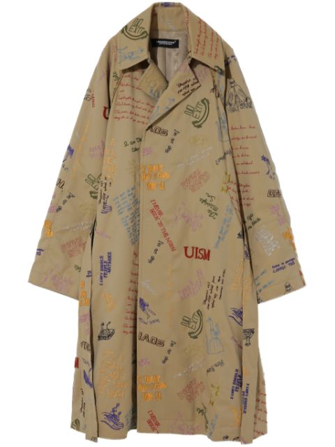 Undercover Bestickter Trenchcoat