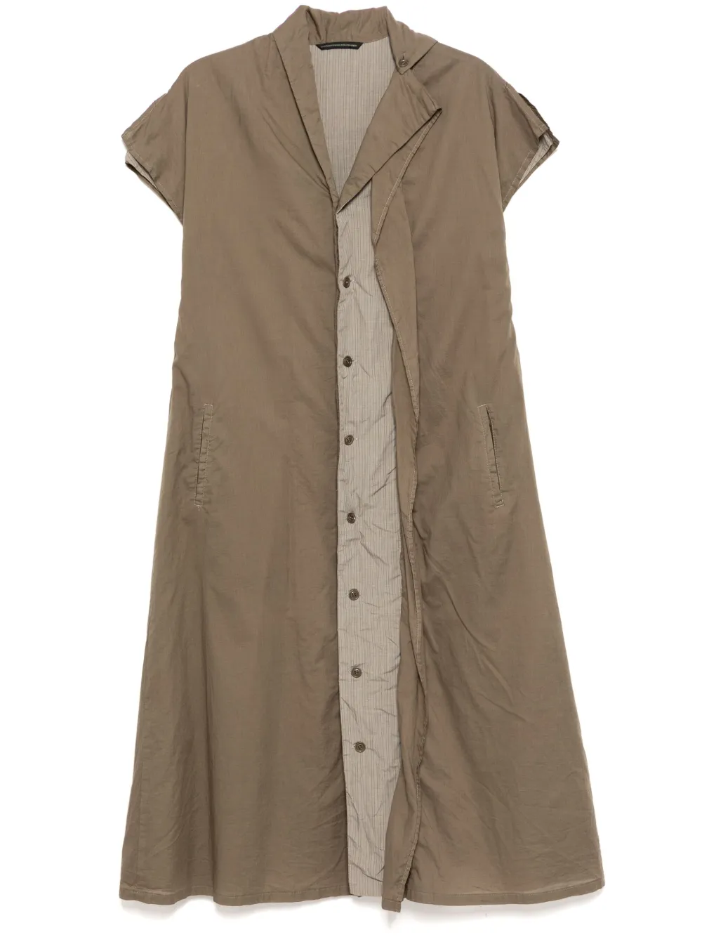 Y's Cotton Dress In Grey