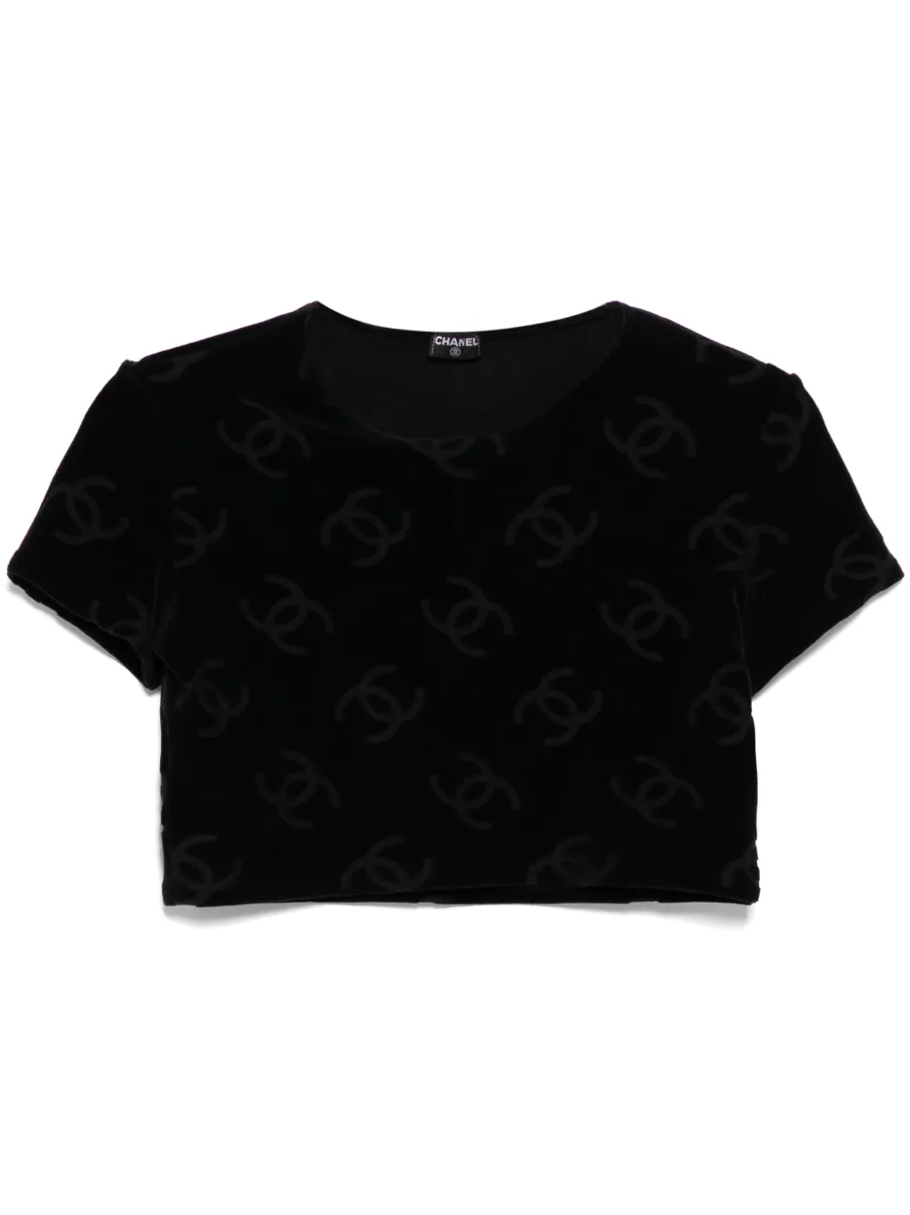 Pre-owned Chanel 1990-2000s Cc Logo-print T-shirt In Black