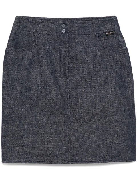 CHANEL Pre-Owned 1999 denim skirt