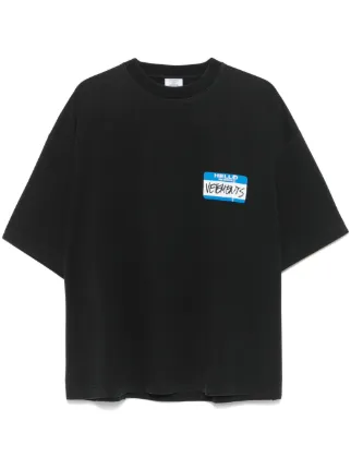 VETEMENTS マイ・ネーム・イズ・ヴェトモン Tシャツ ブラック VETEMENTS My Name Is Vetements Tシャツ | ブラック | FARFETCH JP