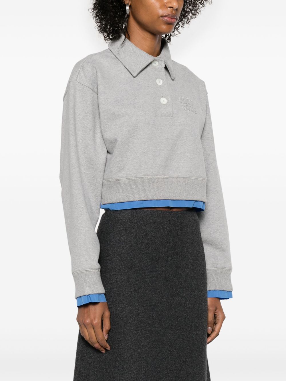 Cheap Miu Miu cotton polo sweatshirt Women