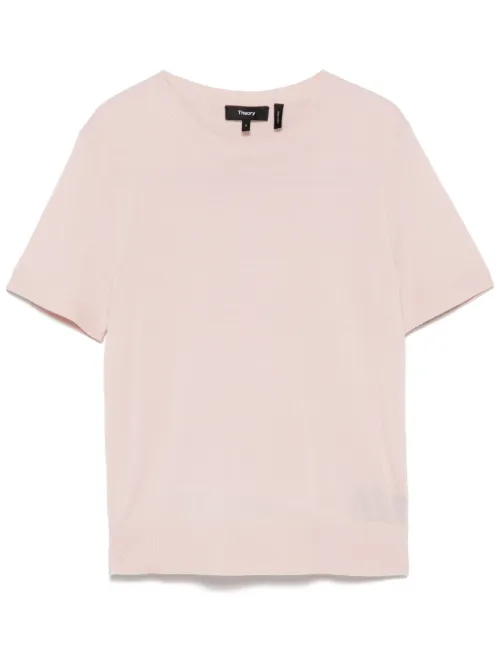 Theory t-shirt en laine - Rose - Theory - Modalova