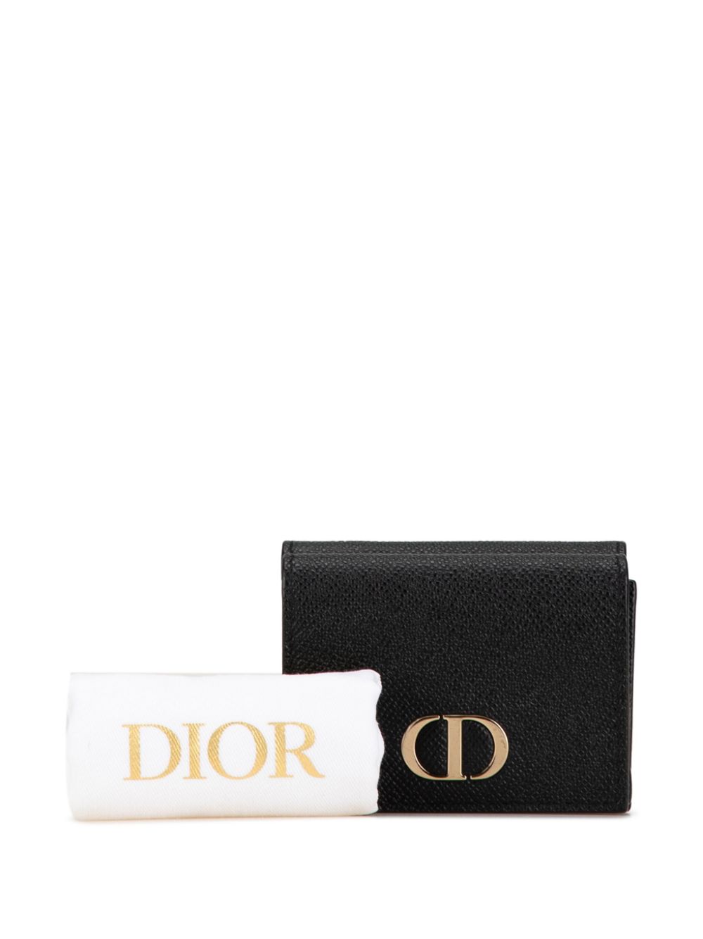 Christian Dior 2021 Leather 30 Montaigne Compact Wallet small wallets Women