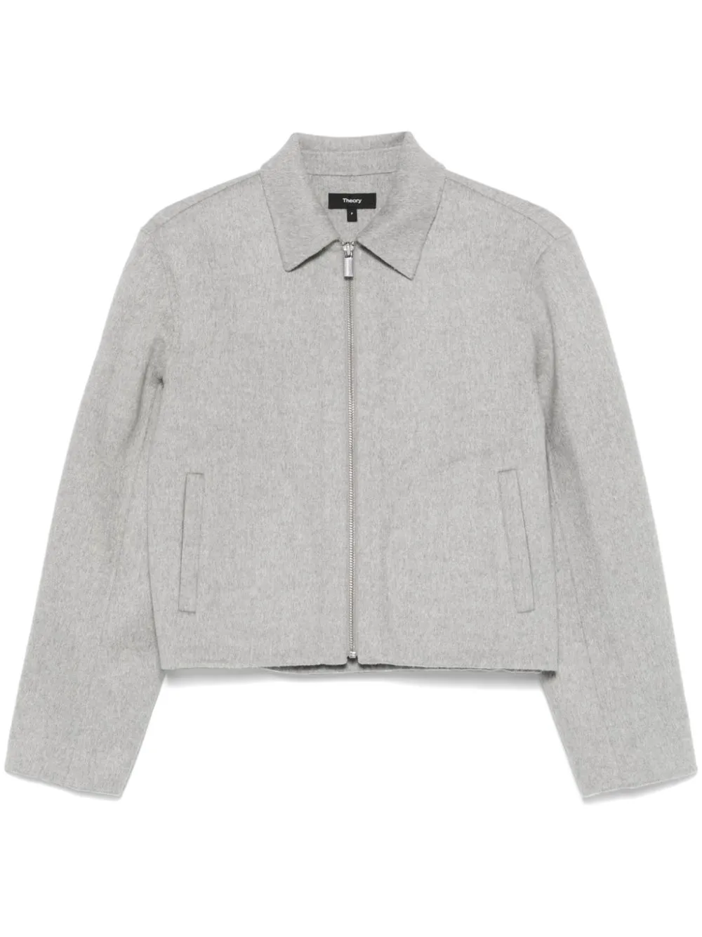 Theory Mélange-effect Jacket In Grey