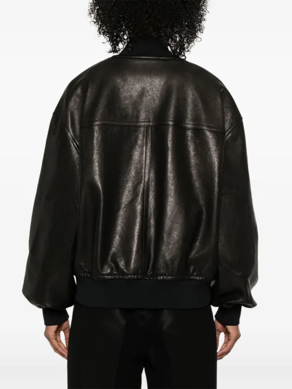 ジャケット KHAITE Women Jackets 6079552 BLACK Owey Jacket in Black Leather – KHAITE