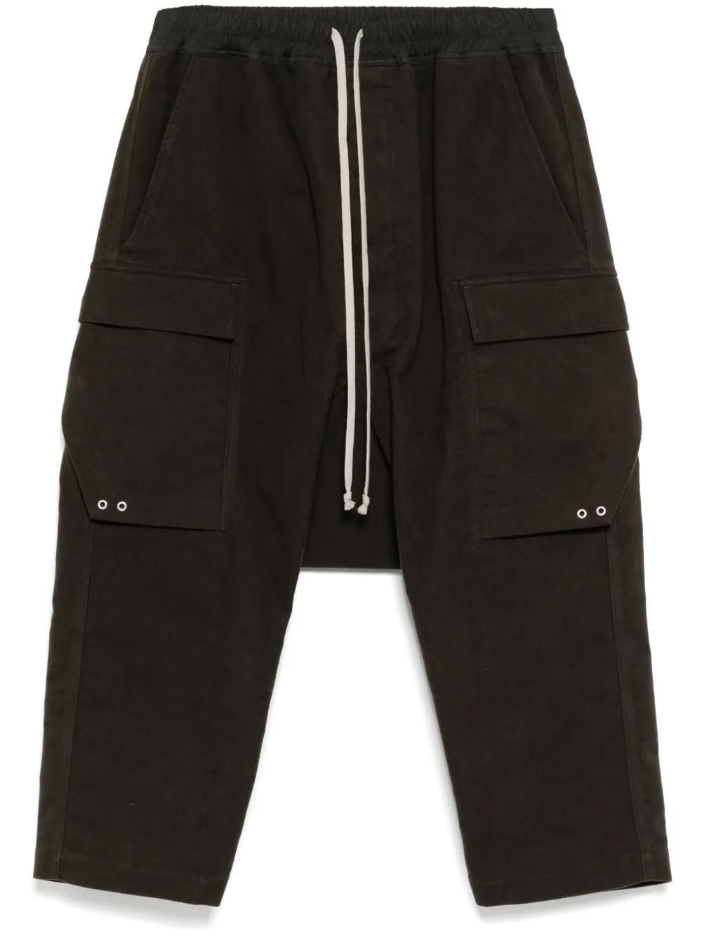 Rick Owens Cargo cropped broek Groen