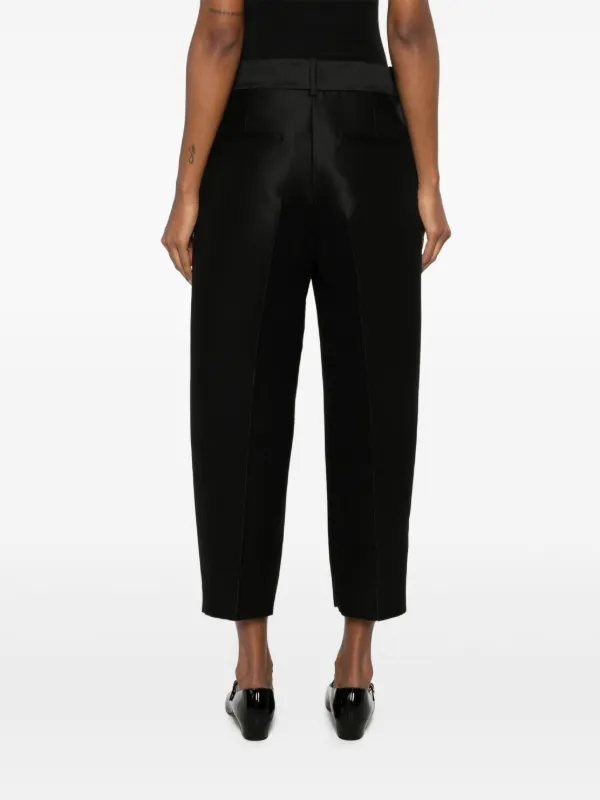 KHAITE Cam Trousers | Black | FARFETCH JO