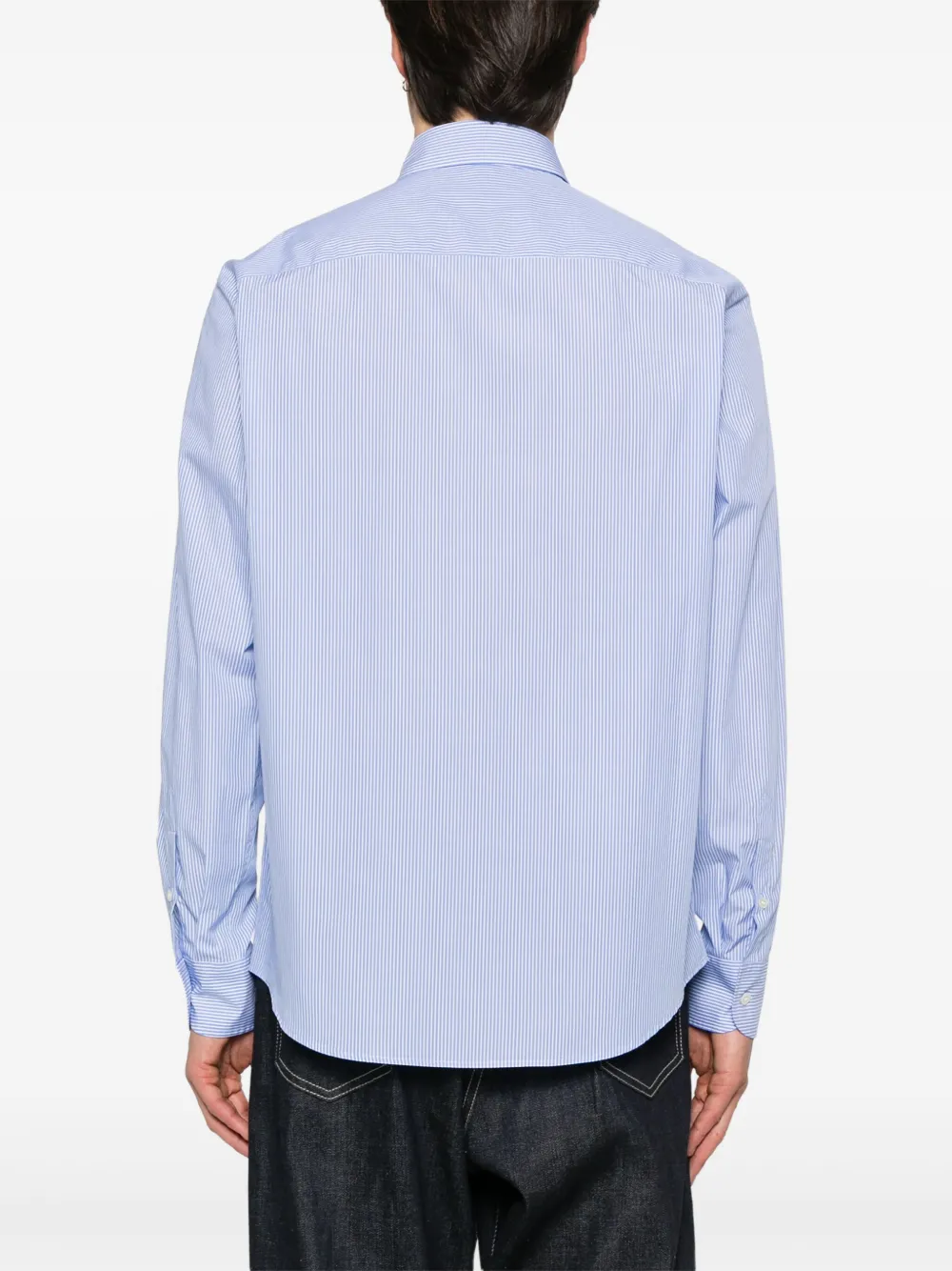 Valentino Garavani Gestreept overhemd Blauw