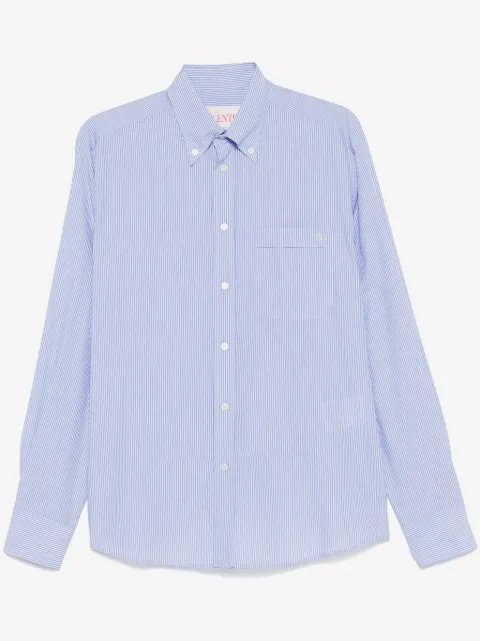 Valentino Garavani cotton poplin shirt with VLogo embroidery