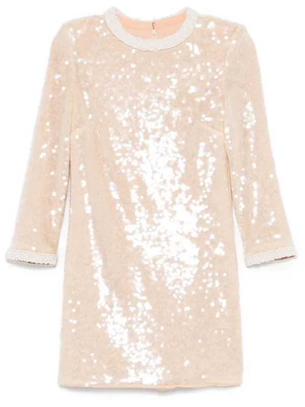 オールインワン・サロペット Self-Portrait Sequin Pearl-Trim Mini Dress Sequin and Rhinestones Dresses For Women – self-portrait-US