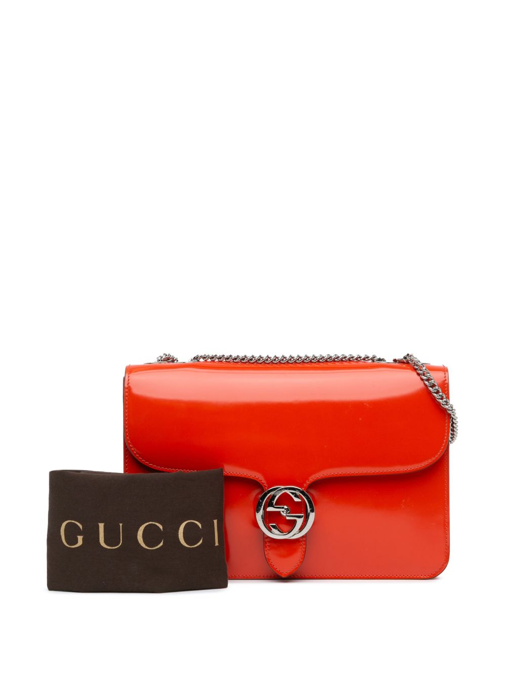 Gucci Pre-Owned 2000-2015 Medium Dollar Interlocking G crossbody bag - Oranje