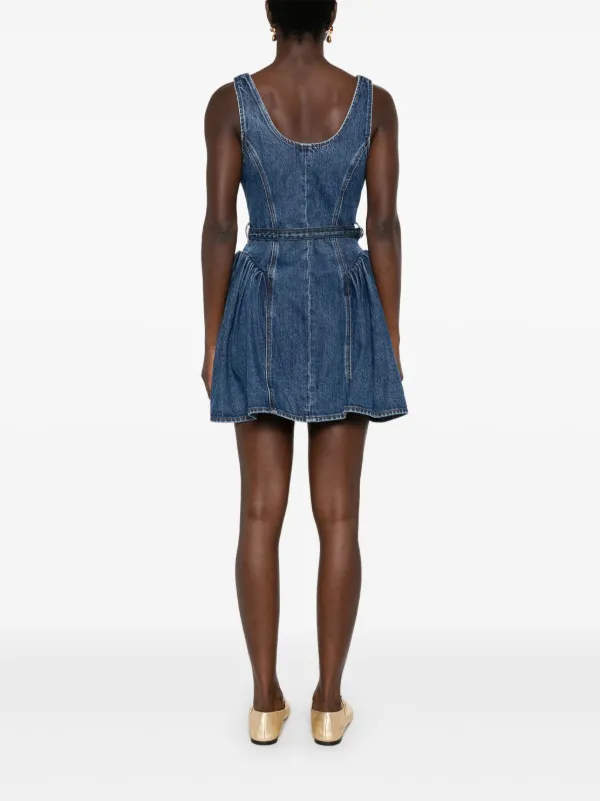【2025新春福袋】 Flared Self-Portrait Denim JO FARFETCH | Blue | Dress Mini ワンピース