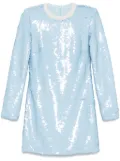Self-Portrait sequin mini dress - Blue