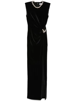 【SELF PORTRAIT】Velvet Embellished Maxi Dress Self Portrait Embellished Velvet Maxi Dress | Buy 100% Best