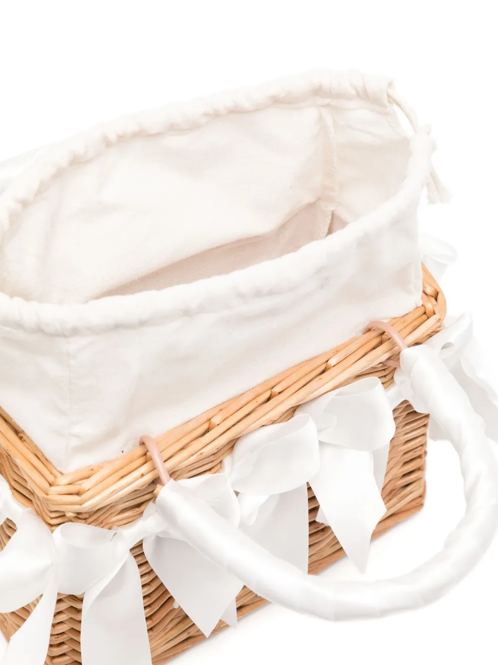 Monnalisa Wicker shopper Bruin