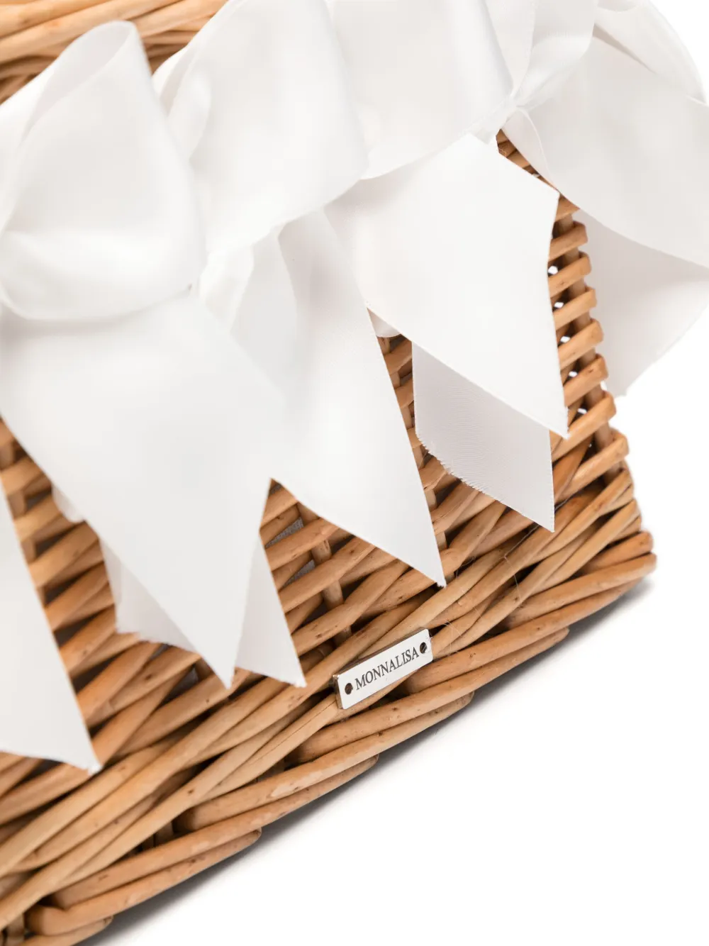 Monnalisa Wicker shopper Bruin