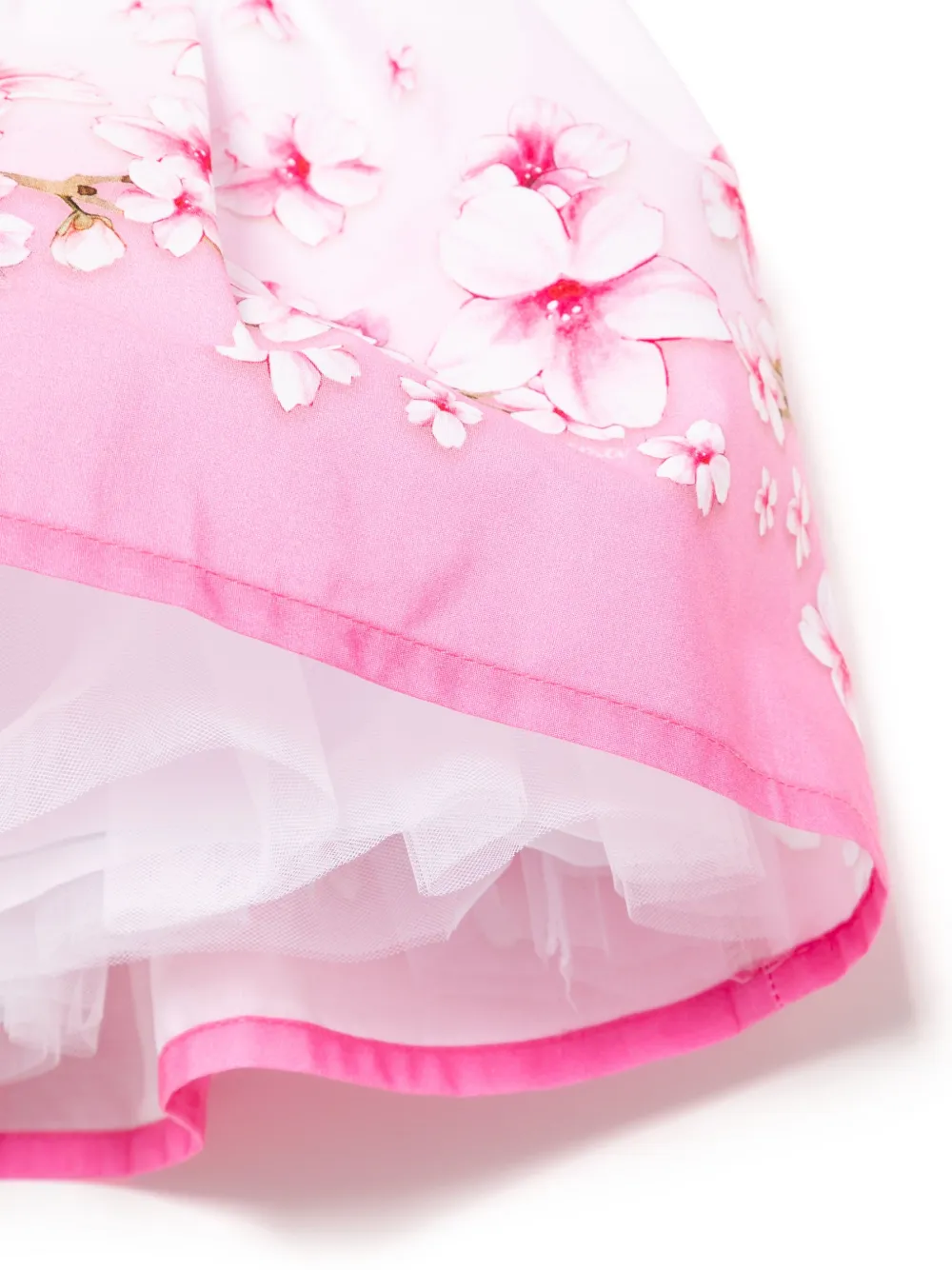 Monnalisa Rok met bloemenprint Roze