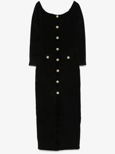 Self-Portrait chenille knit maxi dress