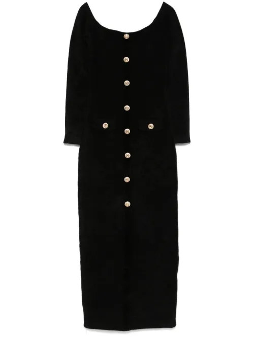 Robe longue en maille chenille - Self-Portrait - Modalova