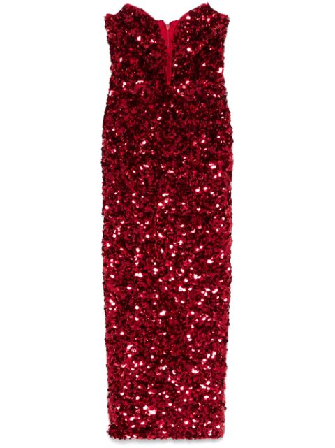 Self-Portrait 3D-sequin maxi dress