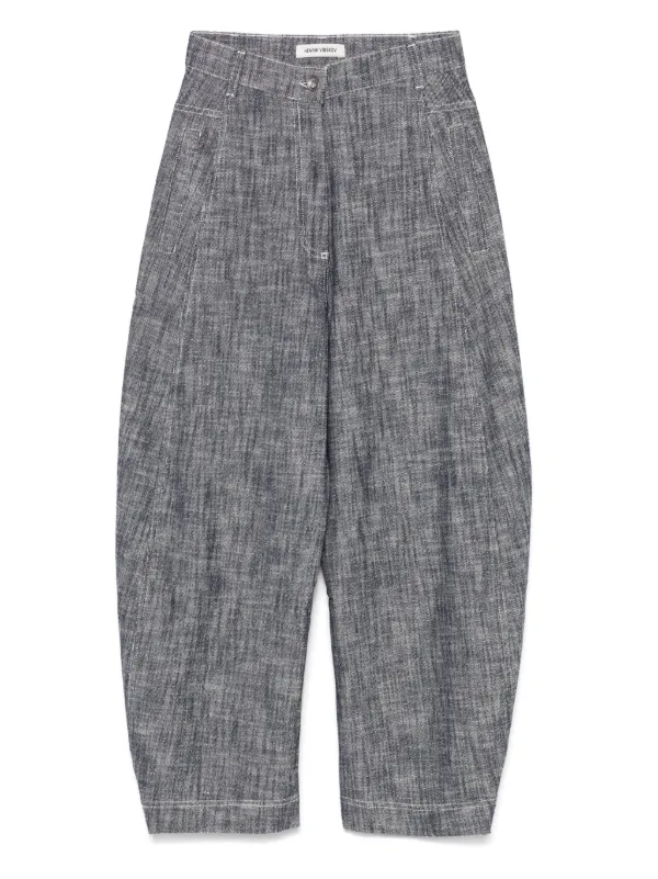 【関税込み】Henrik Vibskov ネイビー Post ジーンズ Henrik Vibskov Post Jeans | Blue | FARFETCH