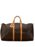 Louis Vuitton Pre-Owned 1980s Monogram Keepall 55 travel bag - Brown