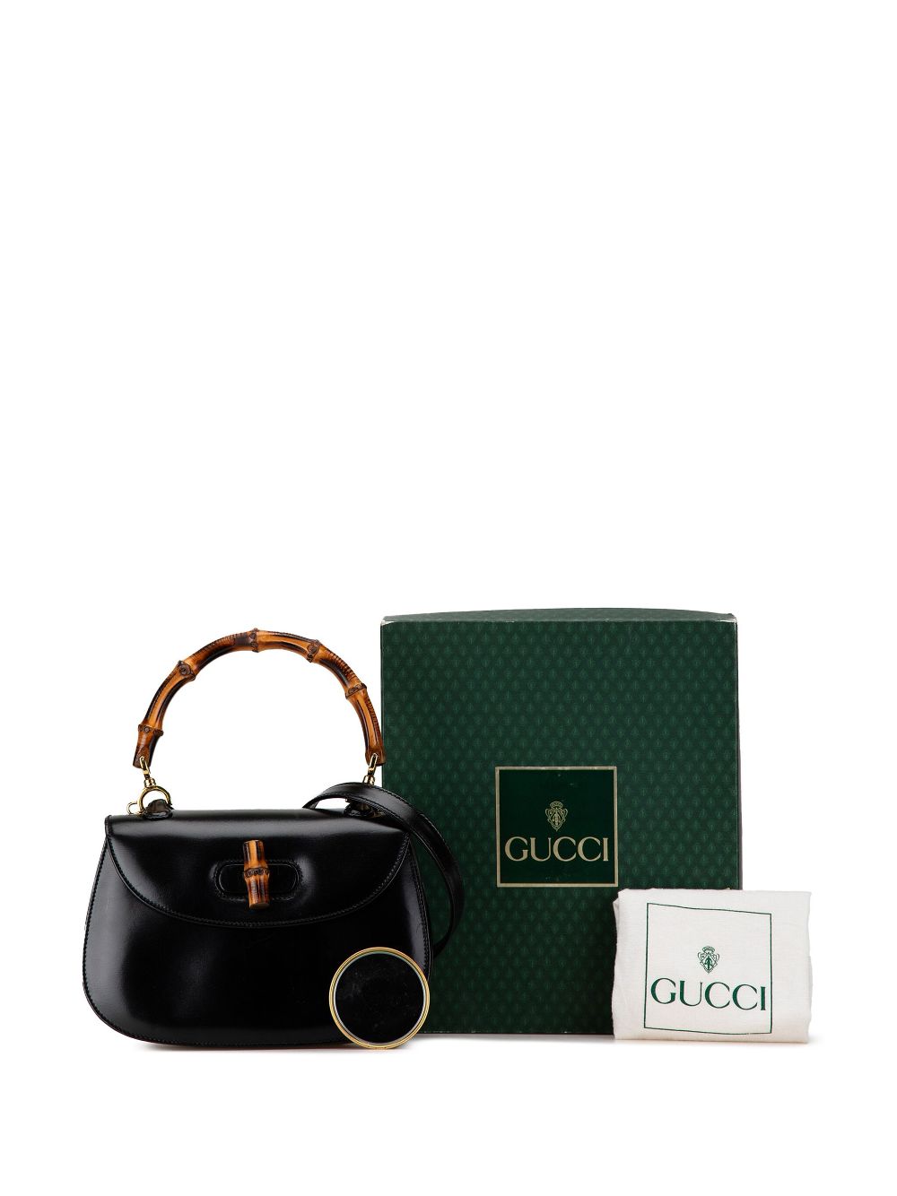 Gucci Pre-Owned 2000-2015 Calfskin Bamboo Night satchel - Zwart