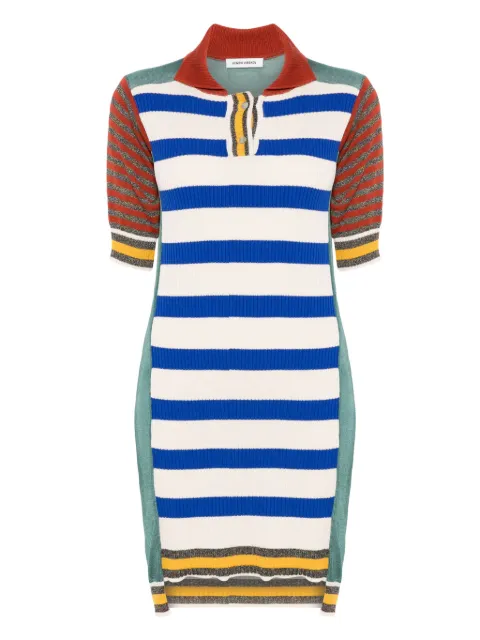 Henrik Vibskov vestido estilo playera tipo polo con diseño color block