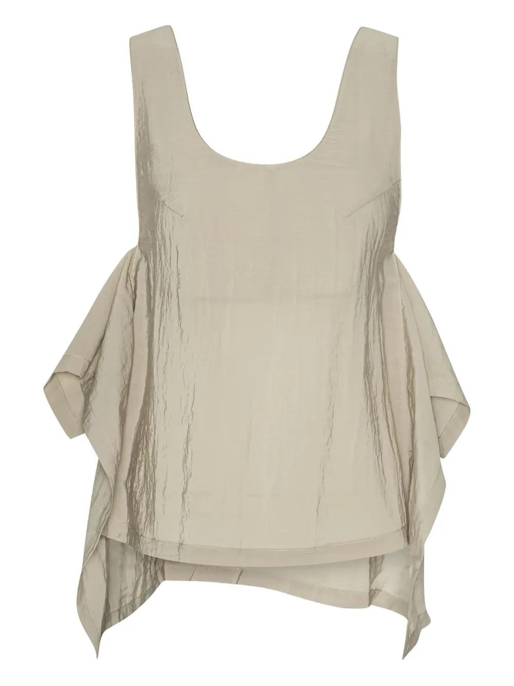 Henrik Vibskov ruffled asymmetric blouse | Neutrals | Image 1