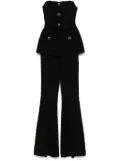 Self-Portrait crepe jumpsuit - Black