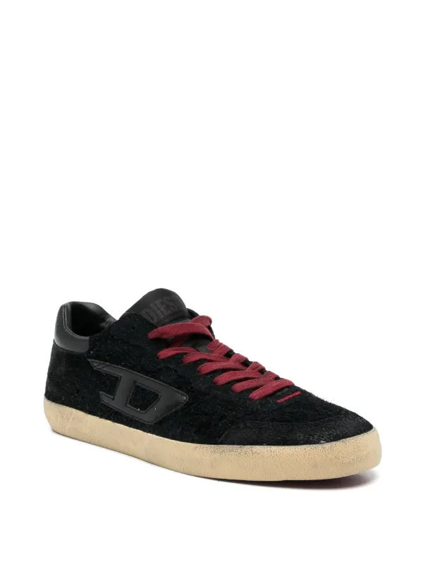 Diesel S-Leroji-Distressed Sneakers | Red | FARFETCH