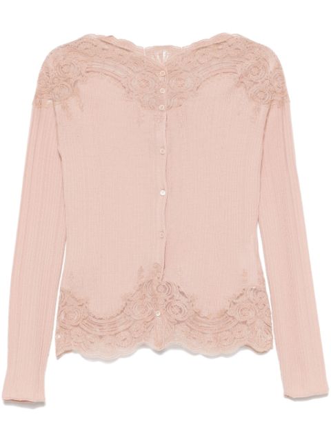 Ermanno Scervino lace-embellished cardigan