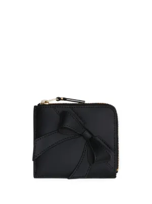 Comme Des Garçons Wallet Big Bow Serie Leather Pouch | Black