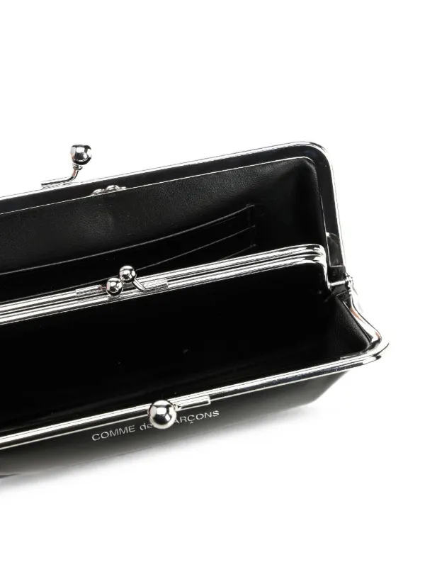 Comme Des Garçons Wallet kiss-clasp Purse | Black | FARFETCH