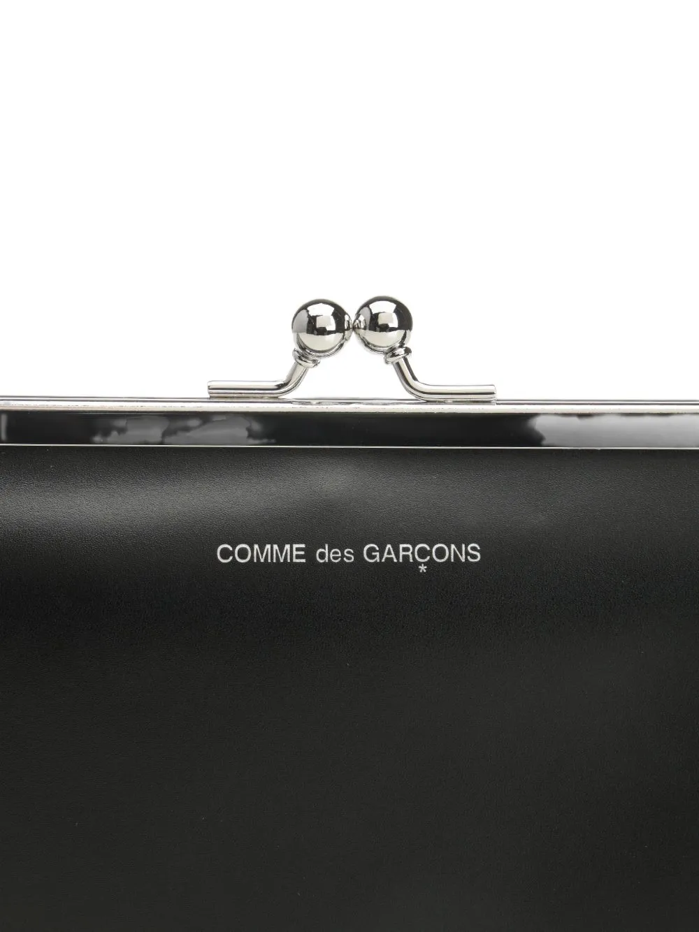 Comme Des Garçons Wallet Portemonnee met kiss-sluiting Zwart