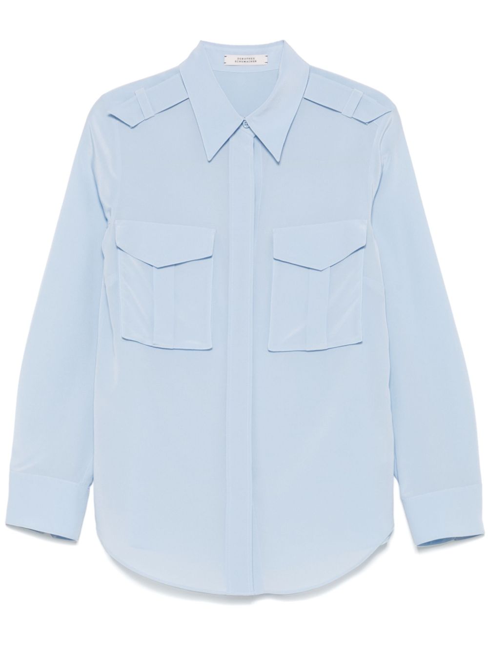 Dorothee Schumacher Striking Volumes blouse Blauw