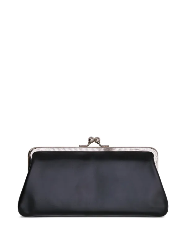 小物 comme des garcons kiss clasp size S Comme Des Garçons Wallet kiss-clasp Purse | Black | FARFETCH