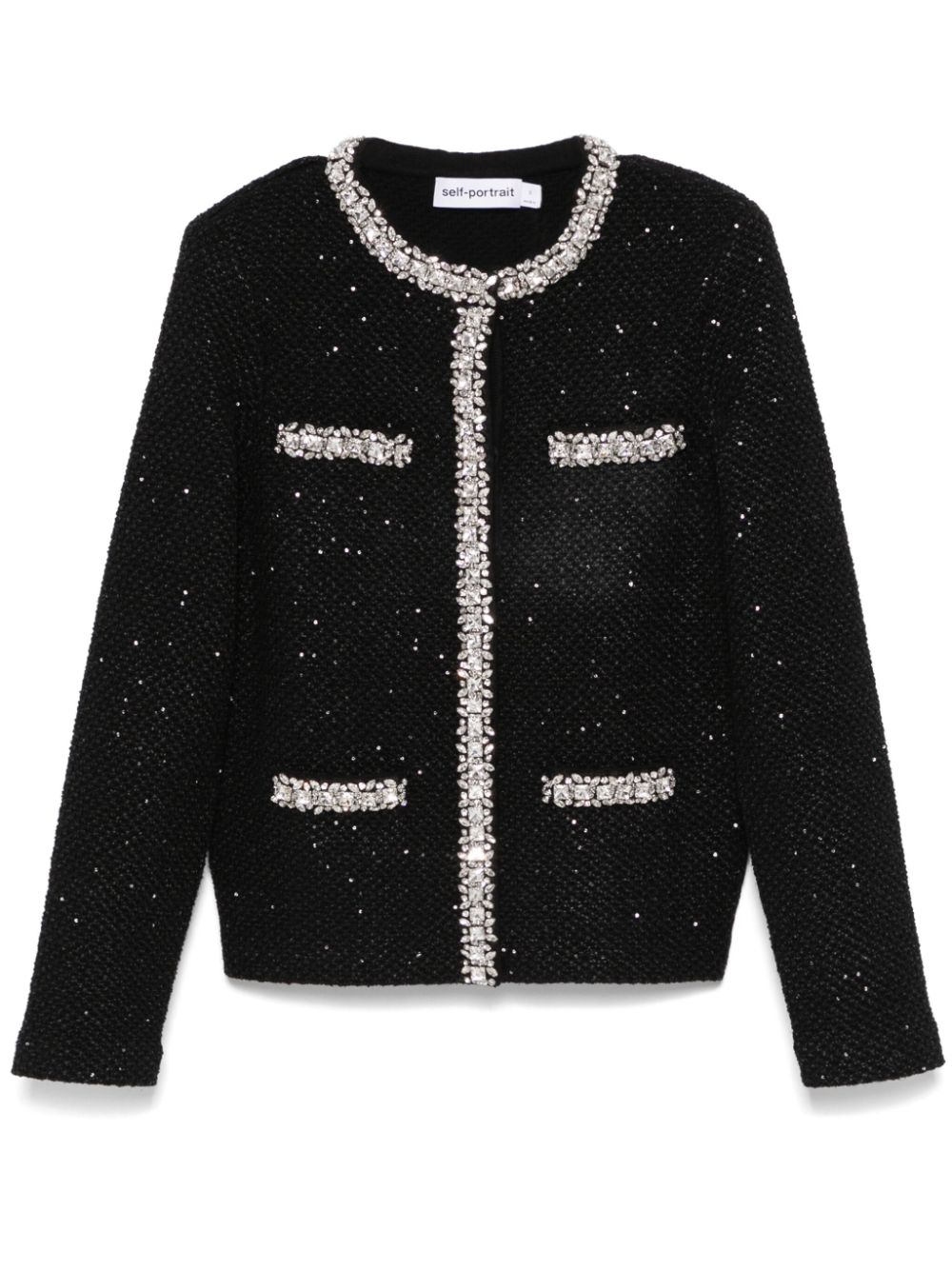 sequin-knit jacket