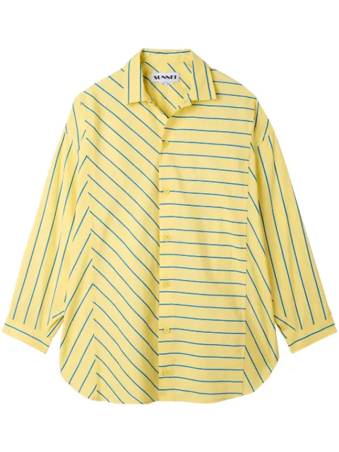 Sunnei camisa con rayas estampadas