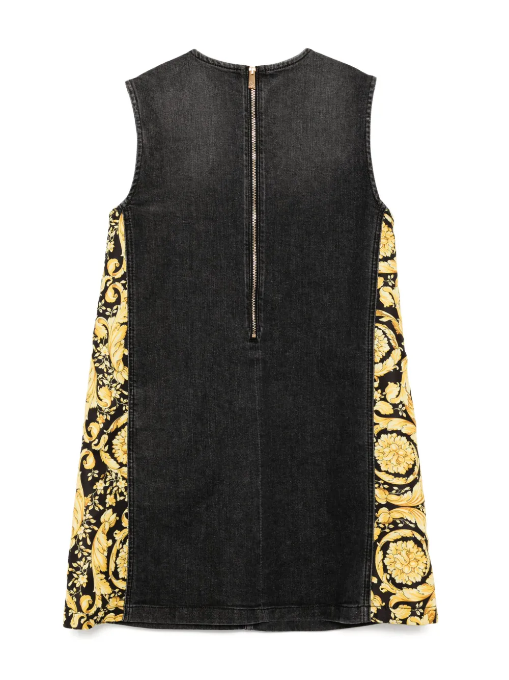 Versace Kids Mouwloze spijkerjurk Grijs