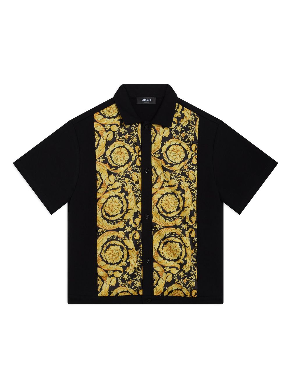 Versace Kids Barocco shirt - Black