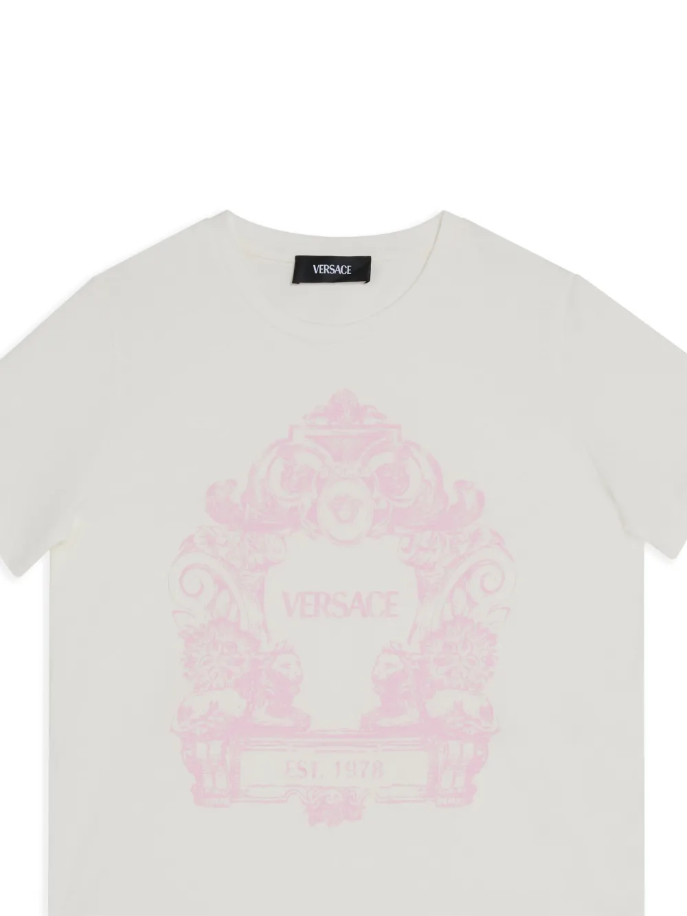 Versace Kids Stemma T-shirt Wit