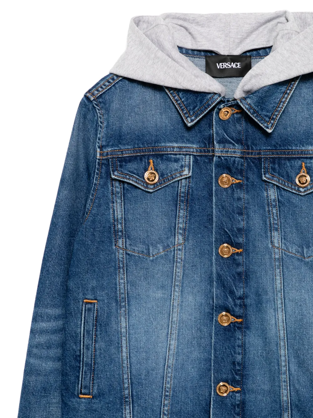 Versace Kids Jack met capuchon Blauw