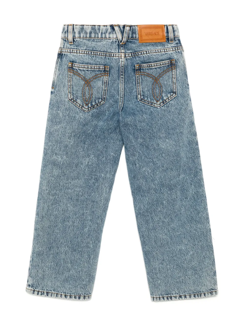 Versace Kids Straight jeans Blauw