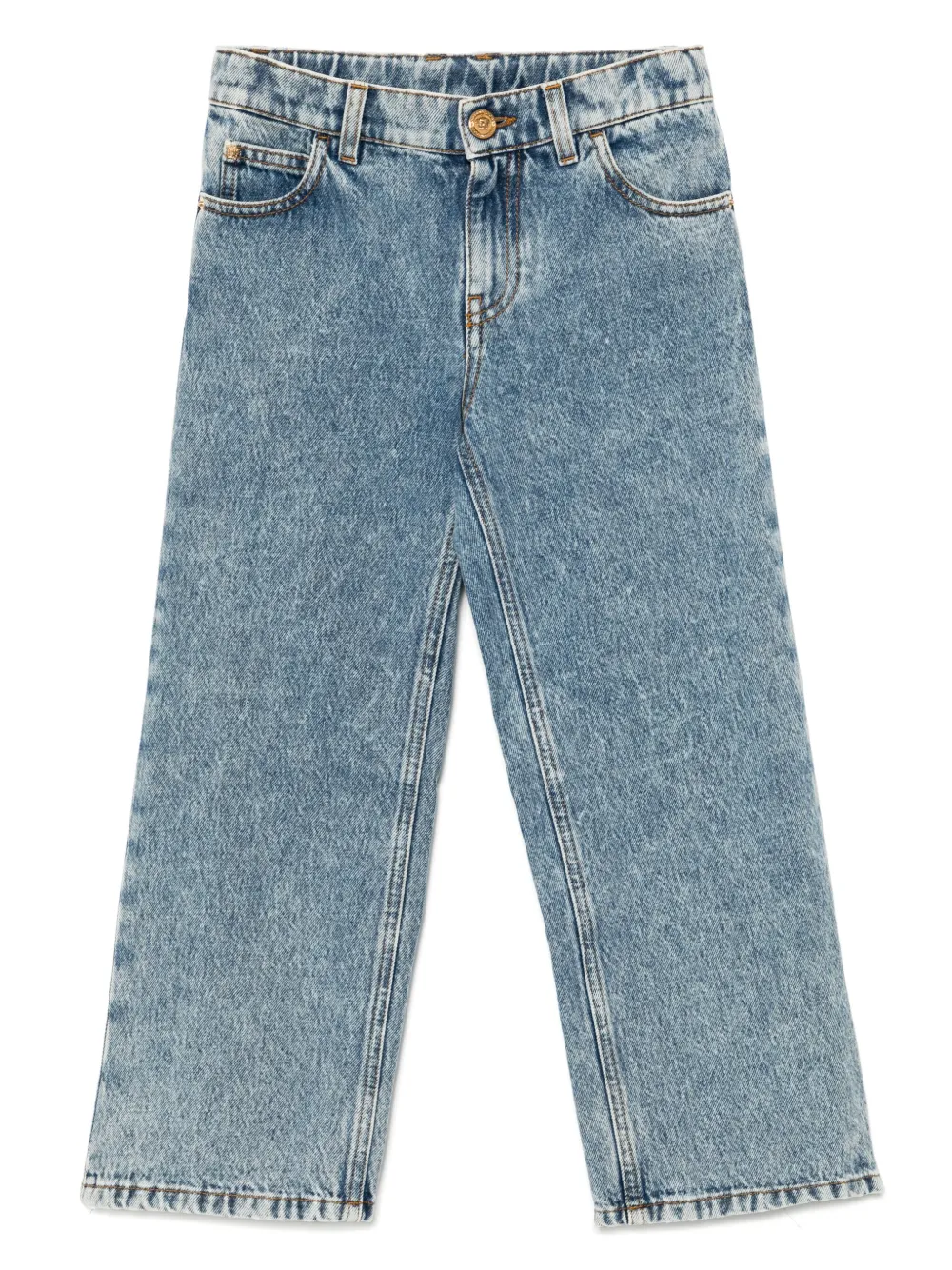 Versace Kids Straight jeans Blauw