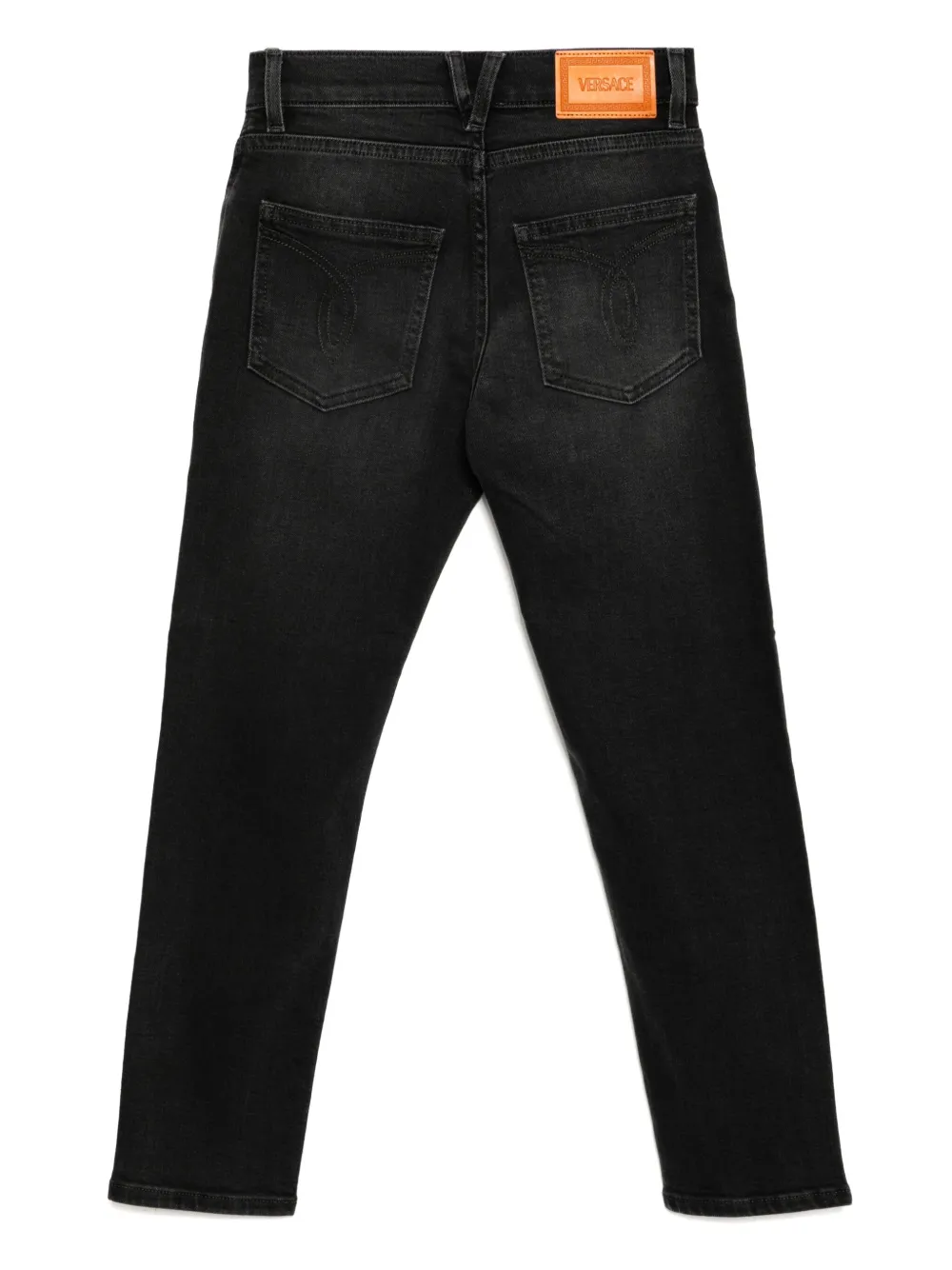 Versace Kids Straight jeans Zwart