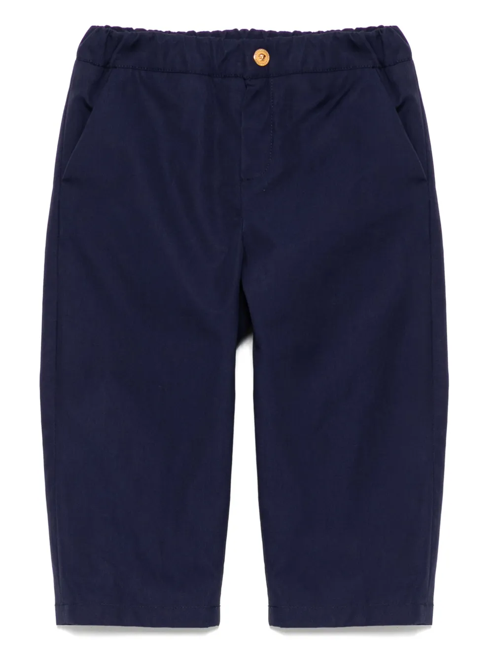 Versace Kids Katoenen cropped chino Blauw