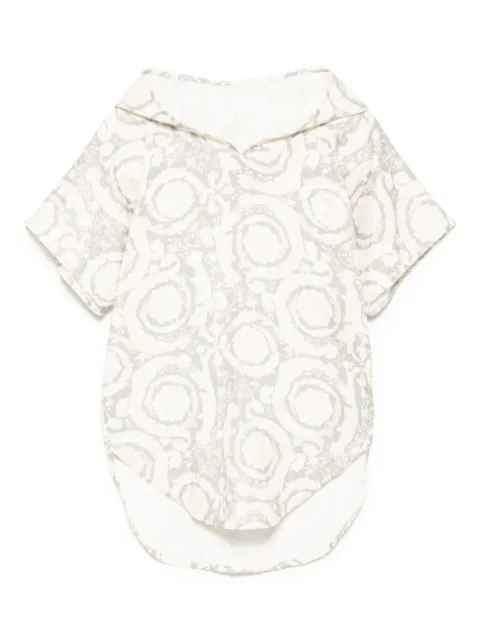 Versace Kids floral-print cotton kaftan