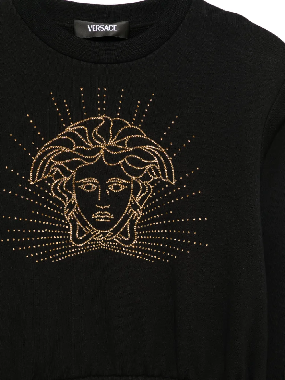 Versace Kids Jurk met ronde hals Zwart